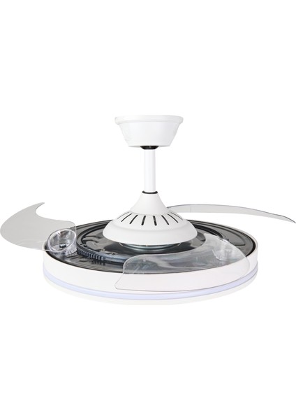 Ceiling Wing Fan 36W D105 Beyaz Kumandalı Tavan Vantilatör
