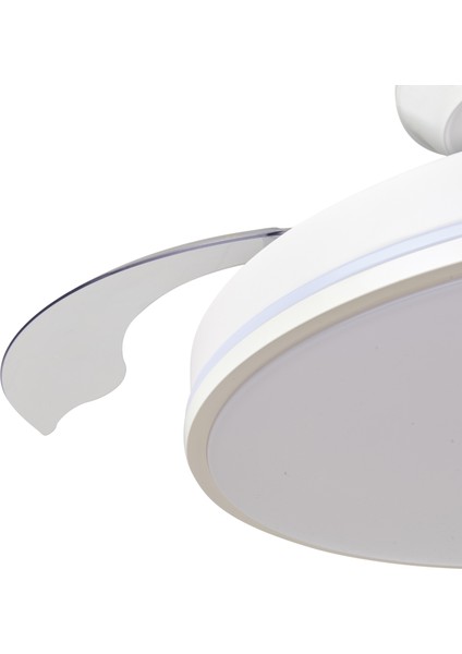 Ceiling Wing Fan 36W D105 Beyaz Kumandalı Tavan Vantilatör