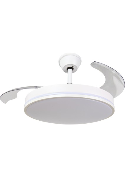 Ceiling Wing Fan 36W D105 Beyaz Kumandalı Tavan Vantilatör