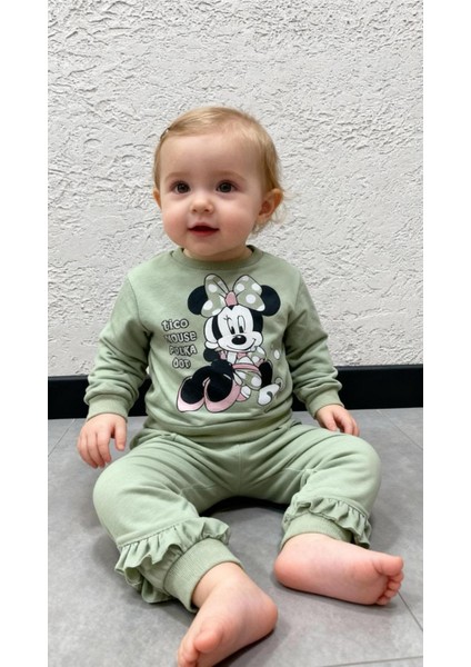 Kız Bebek 2’li Takım Mini Mouse Baskı