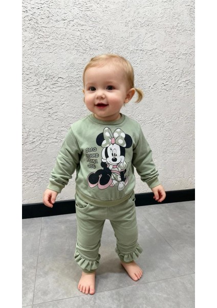Kız Bebek 2’li Takım Mini Mouse Baskı modelleri