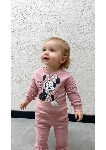 Kız Bebek 2’li Takım Mini Mouse Baskı