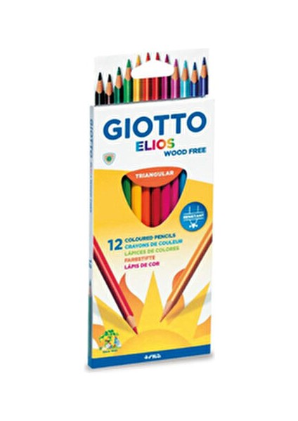 Elios Kuru Boya Seti 12 Renk Ahşapsız Tasarım 12 Adet Kırtasiye Ürünleri fiyatları