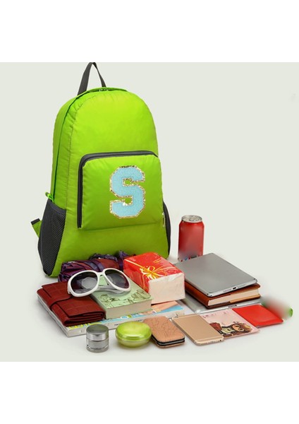 A 1583(P) Yeni Erkek ve Kadın Çok Yönlü Yeşil Harfli Işlemeli Logo, Büyük Kapasiteli Taşınabilir Açık Hava Yürüyüşü ve Işe Gidiş Sırt Çantası (Yurt Dışından) indirimleri