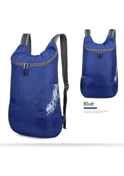 Mavi 20L Hafif Bisiklet Bapack Su Geçirmez Açık Çanta Katlanabilir Yürüyüş Tırmanma Sırt Çantası Seyahat Depolama Sırt Çantası Çanta Mtb Aksesuarı (Yurt Dışından)