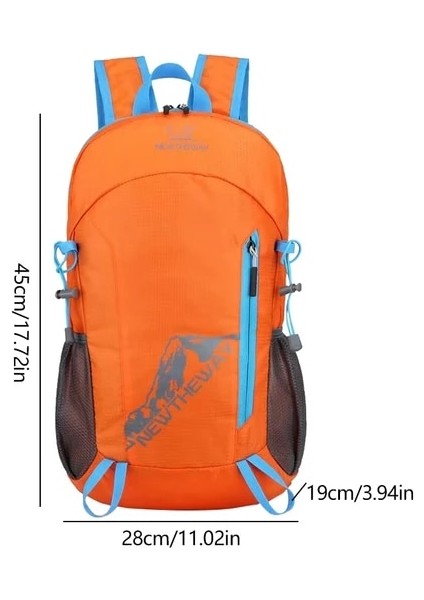 Turuncu Katlanır Anti-Hırsızlık Seyahat Sırt Çantaları Su Geçirmez Kadın Erkek Sırt Çantası Spor Çantaları Açık Kamp Binme Tırmanma Çantası Erkekler Sırt Çantası (Yurt Dışından)