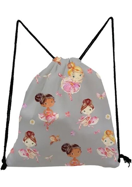 SK5247 Spor Salonu Seyahat Okul Çantası Öğrenciler Için Pratik Sırt Çantaları Sırt Çantası Kadın Bale Sanat Kız Moda Baskı Ayakkabı Çantaları Taşınabilir Açık (Yurt Dışından)