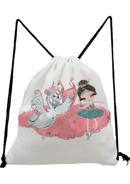 SK5250 Spor Salonu Seyahat Okul Çantası Açık Sırt Çantası Kadın Bale Sanat Kız Moda Baskı Sırt Çantaları Öğrenciler Için Ayakkabı Çantaları Taşınabilir Pratik (Yurt Dışından)