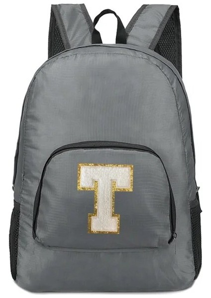 A 1535(T) Yeni Erkek ve Kadın Çok Yönlü Beyaz Harf Işlemeli Logo, Büyük Kapasiteli Taşınabilir Açık Hava Yürüyüşü ve Işe Gidiş Sırt Çantası (Yurt Dışından)