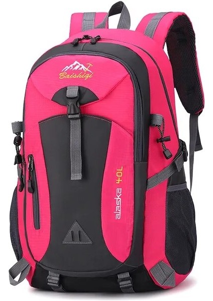 Kırmızı Erkek ve Kadın Açık Yürüyüş Çantası Aşınmaya Dayanıklı Naylon Seyahat Sırt Çantası Öğrenci Sırt Çantası (Yurt Dışından)