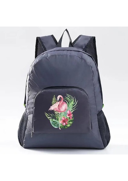 10FLAMINGO035 Flamingo Katlanabilir Yağmur Geçirmez Sırt Çantası Ultralight Okul Çantası Açık Hava Seyahat Hafif Paketi Spor Yürüyüş Spor Salonu Mochila Kamp Çantaları (Yurt Dışından)