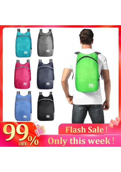 Mavi Taşınabilir Unisex Hafif Açık Sırt Çantası Su Geçirmez Katlanır Sırt Çantası Seyahat Yürüyüş Bisiklet Sırt Çantası Çanta Eğlence Spor Çantası (Yurt Dışından) fiyatları