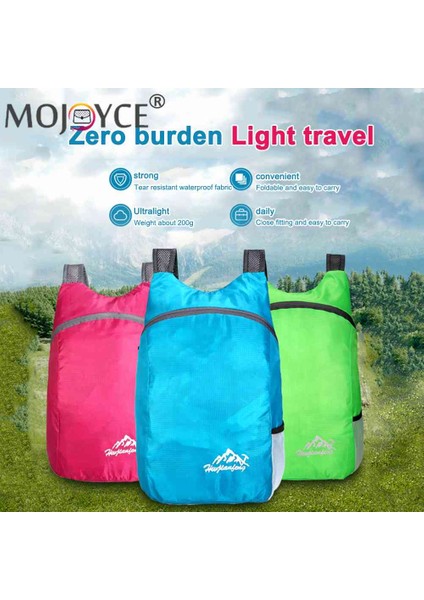 Mavi Taşınabilir Unisex Hafif Açık Sırt Çantası Su Geçirmez Katlanır Sırt Çantası Seyahat Yürüyüş Bisiklet Sırt Çantası Çanta Eğlence Spor Çantası (Yurt Dışından) modelleri