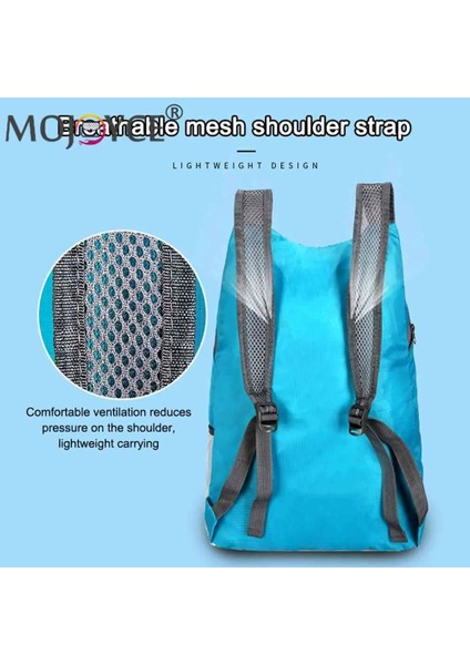 Mavi Taşınabilir Unisex Hafif Açık Sırt Çantası Su Geçirmez Katlanır Sırt Çantası Seyahat Yürüyüş Bisiklet Sırt Çantası Çanta Eğlence Spor Çantası (Yurt Dışından) fırsatları