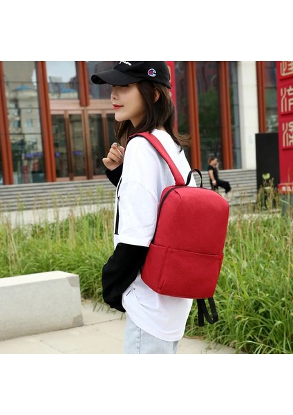 Sıcak Pembe Tuval Açık Sırt Çantası Okul Çantası Su Geçirmez Taşınabilir Kamp Yürüyüş Seyahat Sırt Çantası Eğlence Spor Erkek Kadın Çantaları (Yurt Dışından) modelleri