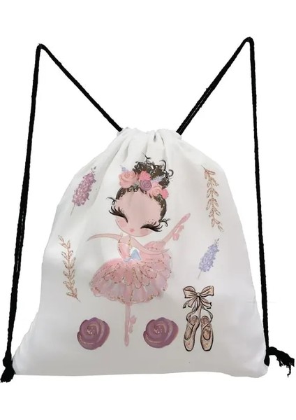 SK5245 Spor Salonu Seyahat Okul Çantası Açık Sırt Çantası Kadın Bale Sanat Kız Moda Baskı Sırt Çantaları Öğrenciler Için Ayakkabı Çantaları Taşınabilir Pratik (Yurt Dışından)