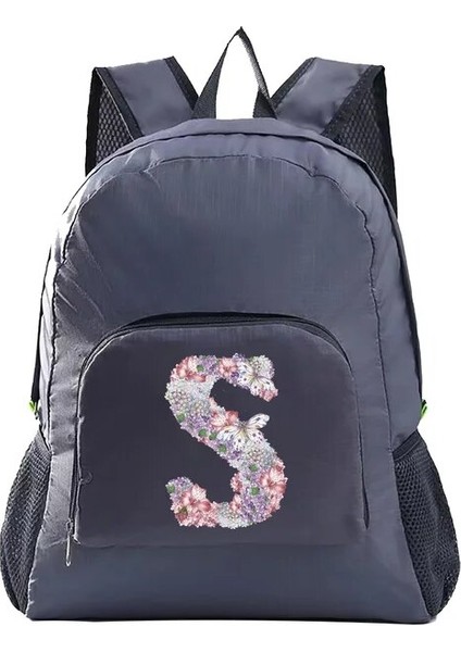 10ROSE Flower S Açık Yürüyüş Çantası Hafif Taşınabilir Sırt Çantası Katlanabilir Su Geçirmez Katlanır Ultralight Paketi Kadın Erkek Yürüyüş Seyahat Çantaları (Yurt Dışından)