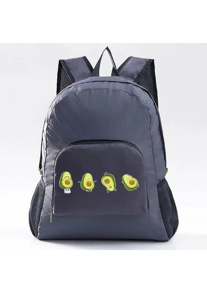 10AVOCADO003 Katlanır Sırt Çantası Dağ Tırmanışı Paketlenebilir Açık Spor Sırt Çantası Erkekler Kadınlar Için Yürüyüş Seyahat Sırt Çantaları Avokado Baskı (Yurt Dışından)