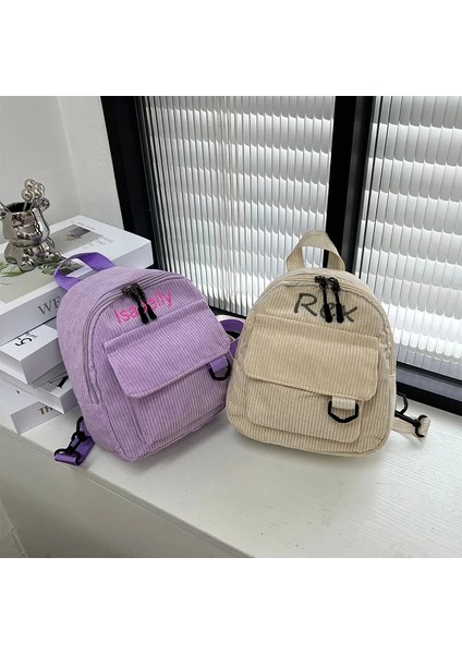 Açık Mor Gerek Yok Özel Küçük Kadın Kadife Sırt Çantası Kişiselleştirilmiş Mini Kızlar Basit Açık Kadife Sırt Çantası Özel Ad Bayan Doğum Günü Hediye Çantaları (Yurt Dışından) modelleri