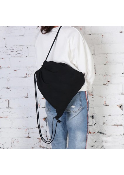 2FLAMINGO040 Kanvas Ipli Sırt Çantası Moda Spor Salonu Ipli Çanta Flamingo Serisi Desen Rahat Dize Omuzlar Psack Açık Plaj Çantası (Yurt Dışından) fırsatları