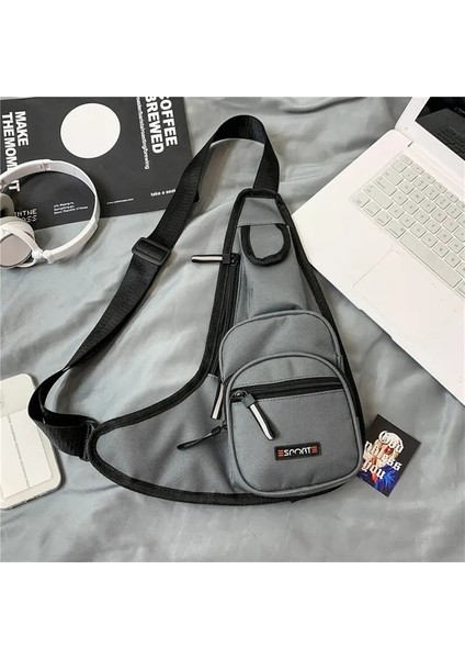 Gri Erkek Sırt Çantası Fanny Paketi Göğüs Çantası Unisex Haberci Çanta Kemer Açık Avcılık Ordu Assualt Sling Çanta Paketi Kalça Bum Kemer Çanta (Yurt Dışından)