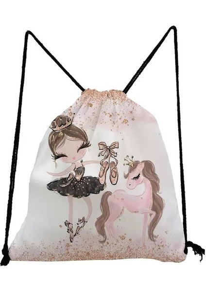 SK5244 Taşınabilir Spor Salonu Seyahat Okul Çantası Öğrenciler Için Pratik Sırt Çantaları Sırt Çantası Kadın Bale Sanat Kız Moda Baskı Açık Ayakkabı Çantaları (Yurt Dışından)