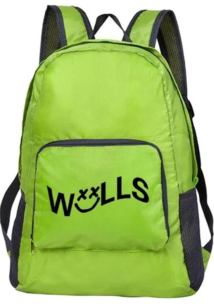10WALLS001 Hafif Taşınabilir Katlanabilir Duvarlar Baskı Sırt Çantası Katlanır Çanta Ultralight Açık Paketi Kadın Erkek Seyahat Yürüyüş Yeşil Sırt Çantası (Yurt Dışından)