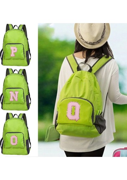 A 1555(N) Taşınabilir Açık Hava Yürüyüşü Banliyö Pembe Harf Işlemeli Logo Deseni Yeni Erkek ve Kadın Çok Yönlü Büyük Kapasiteli Sırt Çantası (Yurt Dışından) fiyatları