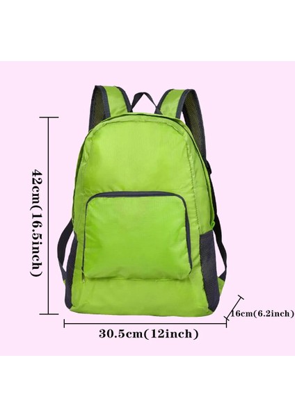 10WALLS001 Hafif Taşınabilir Katlanabilir Duvarlar Baskı Sırt Çantası Katlanır Çanta Ultralight Açık Paketi Kadın Erkek Seyahat Yürüyüş Yeşil Sırt Çantası (Yurt Dışından) modelleri