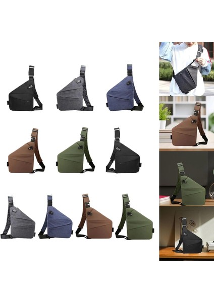 Gri Sağ Tek Kollu Çanta Erkekler Için Omuz Sırt Çantası Crossbody Çanta Sırt Çantası Omuz Çantası Göğüs Çantası Açık Balıkçılık Kamp Yürüyüş Bisiklet (Yurt Dışından) fırsatları