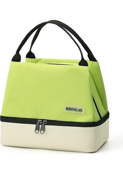 Yeşil Isim Gerekmez Kişiselleştirilmiş Çift Katmanlı Buz Paketi, Açık Havada Muhafaza Için Pirinç ve Yemekli, Piknik Çantası, Taşınabilir, Portatif, Yalıtımlı Çanta (Yurt Dışından)