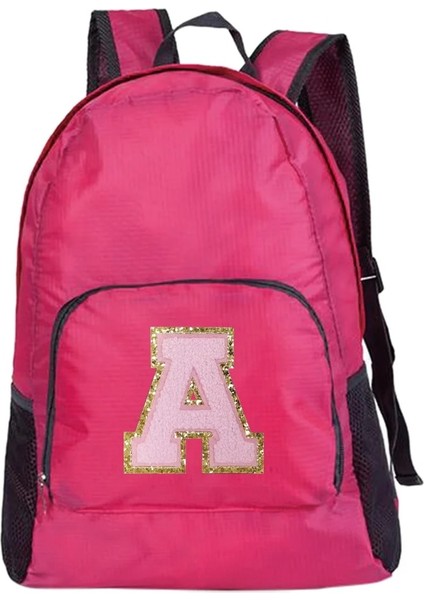 A 1556(O) Yeni Erkek ve Kadın Çok Yönlü Büyük Kapasiteli Taşınabilir Pembe Mektup Işlemeli Logo Açık Hava Yürüyüş ve Işe Gidiş Sırt Çantası (Yurt Dışından) indirimleri