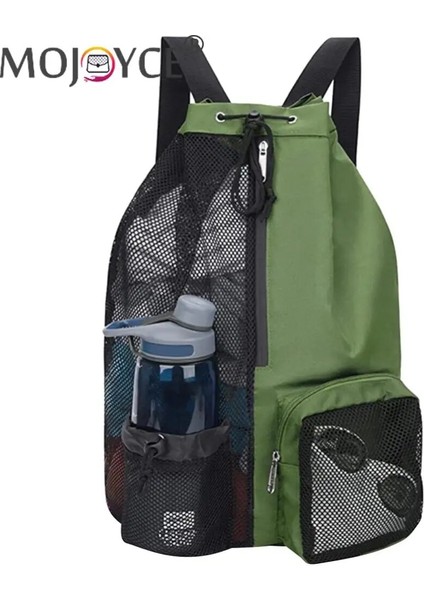 Gri Omuz Futbol Topu Sırt Çantaları Ipli Plaj Depolama Sırt Çantaları Islak Cepler ile Kalınlaşmış Örgü Açık Hava Sporları Için Rahat (Yurt Dışından) indirimleri