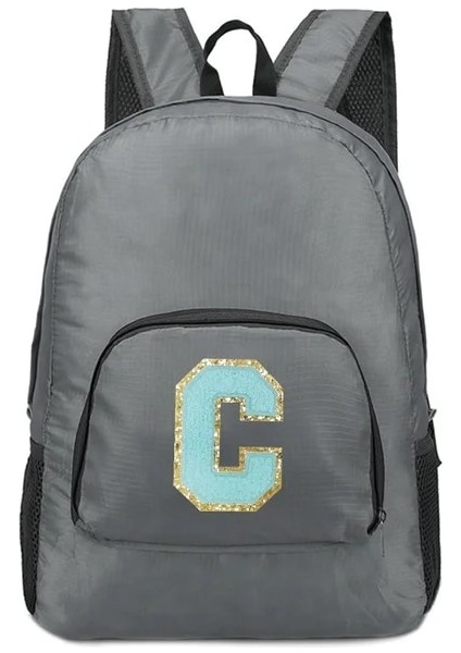 A 1570(C) Yeni Erkek ve Kadın Çok Yönlü Yeşil Harfli Işlemeli Logo, Büyük Kapasiteli Taşınabilir Açık Hava Yürüyüşü ve Işe Gidiş Sırt Çantası (Yurt Dışından)