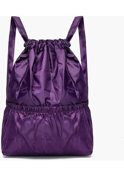 Stil 8 Retro Ipli Sırt Çantası Kadın Büyük Kapasiteli Naylon Katlanır Taşınabilir Alışveriş Çantası Açık Seyahat Omuz Çantası Paket Cep (Yurt Dışından)