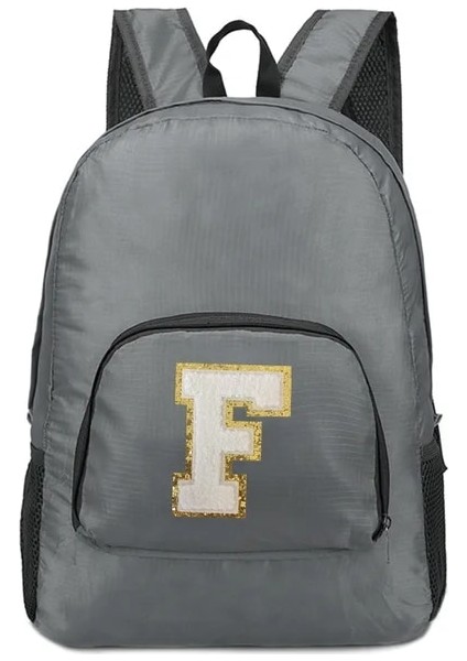 A 1521(F) Yeni Erkek ve Kadın Çok Yönlü Beyaz Harf Işlemeli Logo, Büyük Kapasiteli Taşınabilir Açık Hava Yürüyüşü ve Işe Gidiş Sırt Çantası (Yurt Dışından)