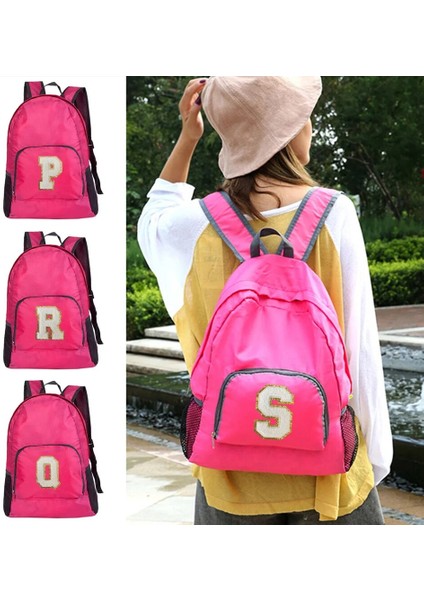 A 1536(U) Yeni Erkek ve Kadın Çok Yönlü Büyük Kapasiteli Taşınabilir Beyaz Mektup Işlemeli Logo Açık Hava Yürüyüş ve Işe Gidiş Sırt Çantası (Yurt Dışından) modelleri