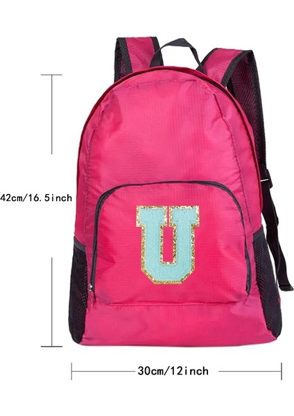 A 1575(H) Yeni Erkek ve Kadın Çok Yönlü Büyük Kapasiteli Taşınabilir Yeşil Mektup Işlemeli Logo Açık Hava Yürüyüş ve Işe Gidiş Sırt Çantası (Yurt Dışından) modelleri