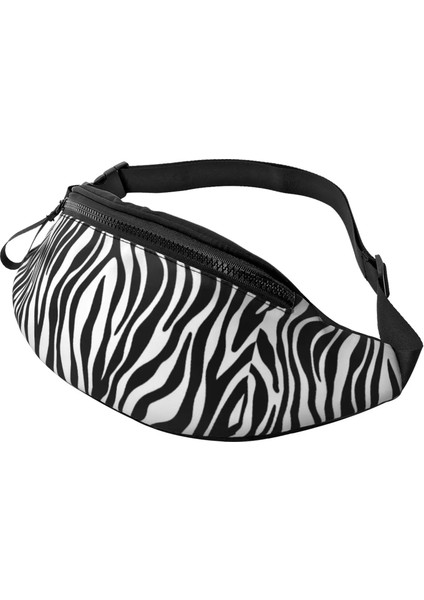 Siyah 13.7x5.5ın Zebra Baskı Fanny Paketi Sırt Çantası Erkek Sırt Çantası Kadın Çantaları Polyester Bel Çantası Rahat Unisex Açık Kırışıklık Karşıtı Su Geçirmez (Yurt Dışından) fiyatları