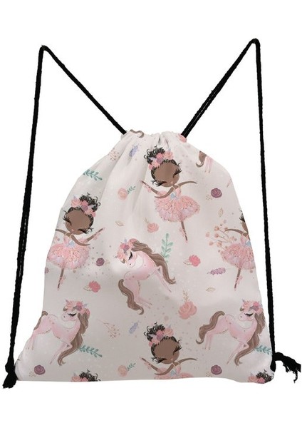 SK5239 Spor Salonu Seyahat Okul Çantası Öğrenciler Için Pratik Sırt Çantaları Sırt Çantası Kadın Bale Sanat Kız Moda Baskı Ayakkabı Çantaları Taşınabilir Açık (Yurt Dışından)