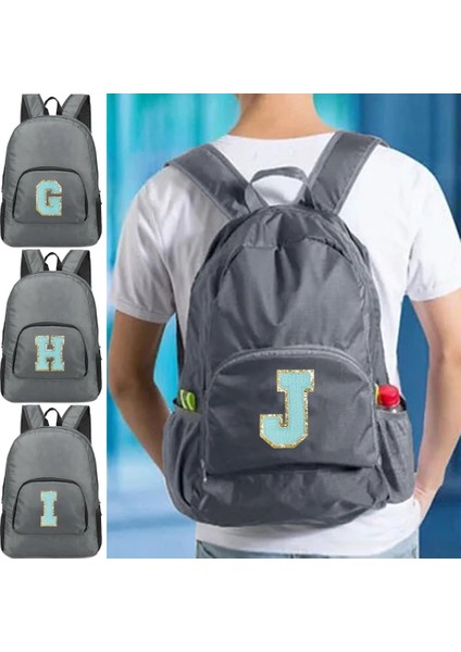 A 1586(S) Yeni Erkek ve Kadın Çok Yönlü Yeşil Harfli Işlemeli Logo, Büyük Kapasiteli Taşınabilir Açık Hava Yürüyüşü ve Işe Gidiş Sırt Çantası (Yurt Dışından) modelleri