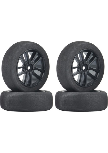 4pcs 65MM Sünger Lastikler Köpük Tekerlek Lastikleri 1/10 Rc Yolda Yarış Arabası Tamiya TT01 TT02 TA06 Sakura D4 (Yurt Dışından)
