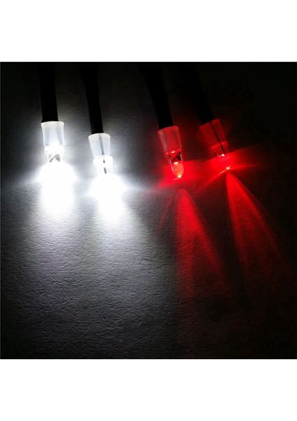 4 LED Işık Kiti 2 Beyaz 2 Kırmızı 3mm Farlar 1/24 Rc Prıgler Araç Axıal SCX24 90081 AXI00002 Yükseltme Parçaları (Yurt Dışından) indirimleri