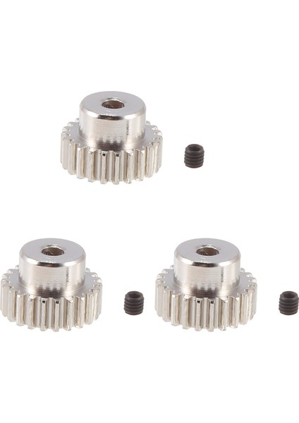 3pcs 3.175MM Mil Metal Pinyon Motor Dişli 32DP 48DP 64DP 1/10 1/8 Rc Car 3650 3660,23T Için M0.6 M0.8 (Yurt Dışından) modelleri