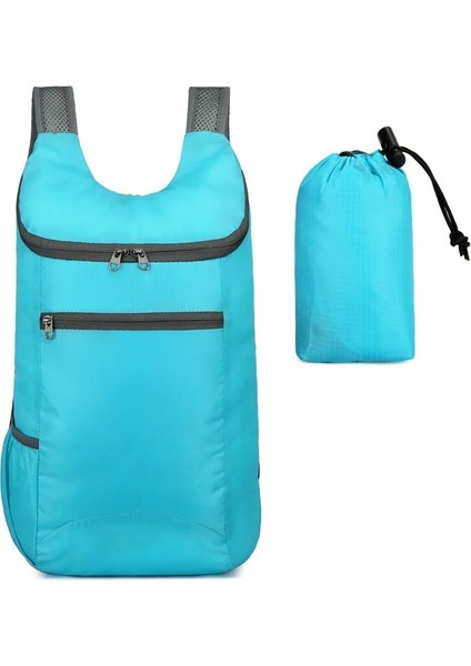 Siyah 20L Su Geçirmez Katlanır Sırt Çantası Hafif Kamp Sırt Çantası Açık Çanta Erkek Kadın Büyük Kapasiteli Seyahat Yürüyüş Mochilas (Yurt Dışından) fırsatları