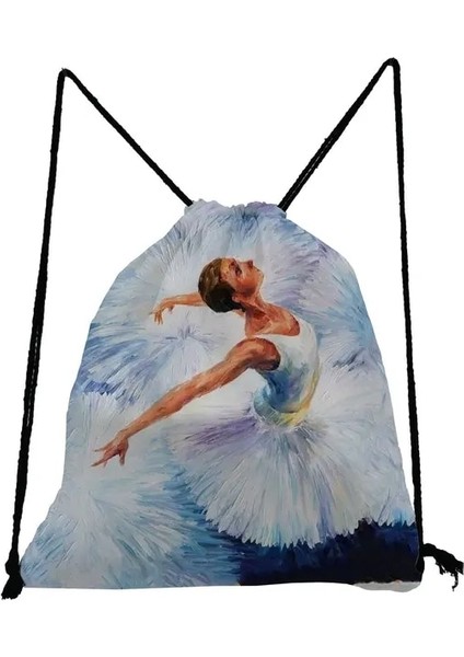 SK5237 Spor Salonu Seyahat Okul Çantası Öğrenciler Için Pratik Sırt Çantaları Sırt Çantası Kadın Bale Sanat Kız Moda Baskı Ayakkabı Çantaları Taşınabilir Açık (Yurt Dışından)