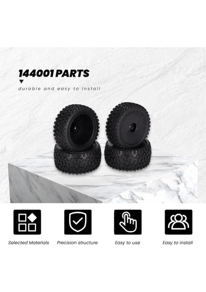 4pcs 85MM Lastikler Wltoys Için Tekerlek Lastiği 144001 124019 104001 Rc Araba Yükseltme Parçaları 1/10 1/12 1/14 Ölçek Kolu Buggy, B (Yurt Dışından) fiyatları