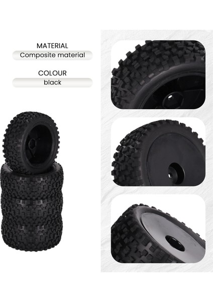 4pcs 85MM Lastikler Wltoys Için Tekerlek Lastiği 144001 124019 104001 Rc Araba Yükseltme Parçaları 1/10 1/12 1/14 Ölçek Kolu Buggy, B (Yurt Dışından) fırsatları