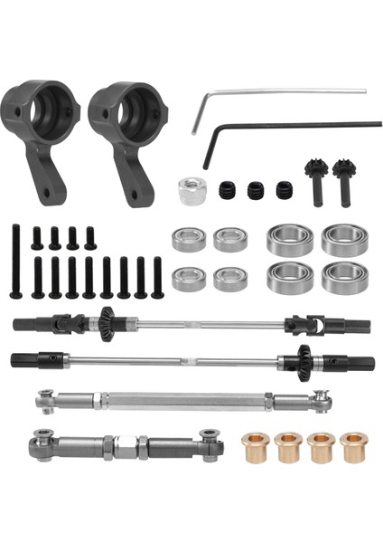 Yükseltme Çelik Dişli Köprü Aks Dişli Direksiyon Kupası Kiti Mn D90 D91 MN99 MN99S 1/12 Rc Araba Yedek Parçaları, F+R (Yurt Dışından) modelleri