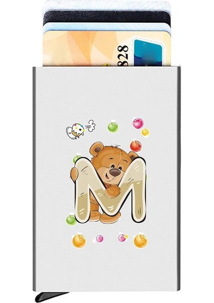 Bearw Alüminyum Anti Rfid Kart Tutucu Nfc Engelleme Okuyucu Kilidi Kimlik Banka Kartı Koruması Otomatik Açılır Kredi Kartı Kılıfı Ayı Deseni (Yurt Dışından) fırsatları